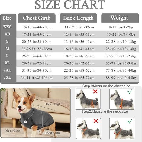 Pull et Manteau Chien Hiver pour Chien Chat pour Petite Moyen Grand Chiens Noir XL (1/4)