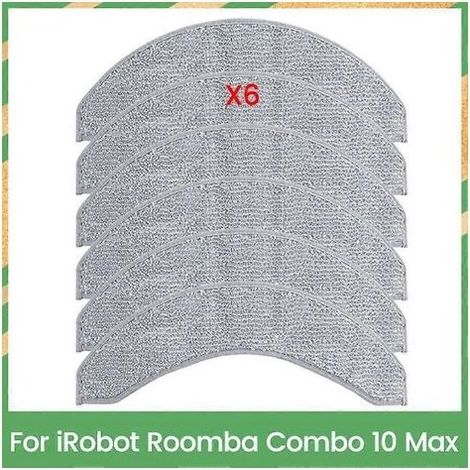 Lingettes de nettoyage pour l'aspirateur robot iRobot Roomba Combo 10 Max (lot de 6) – Accessoires de nettoyage efficaces pour la maison (1/5)