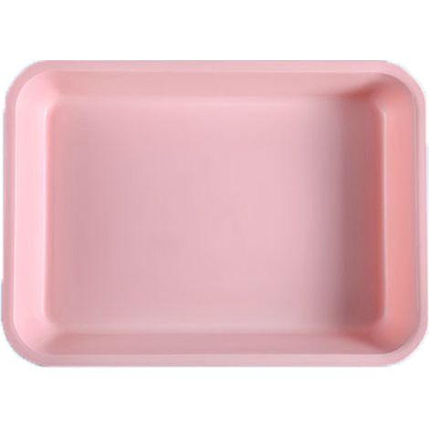 Assiettes rectangulaires en plastique pour desserts/salades, ultralégères et résistantes, pour fruits et en-cas. (1/5)