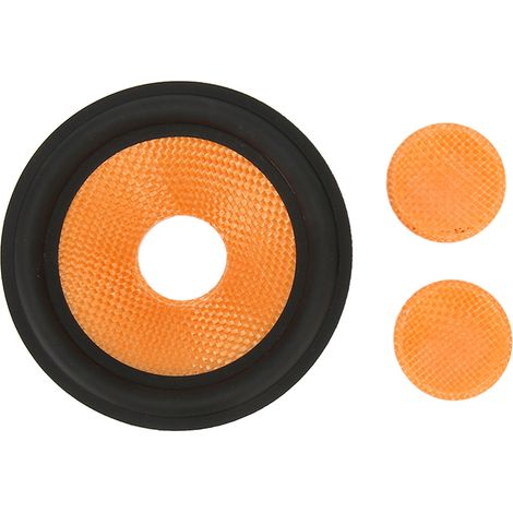 Haut-parleur Cône Papier 1 Pouce Diamètre Interne Subwoofer Cône avec Suspension Caoutchouc pour Enceintes 4 Pouces (1/5)