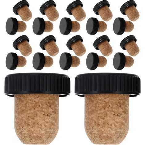 Lot de 30 bouchons liège, forme T pour bouteilles et bocaux (1/5)