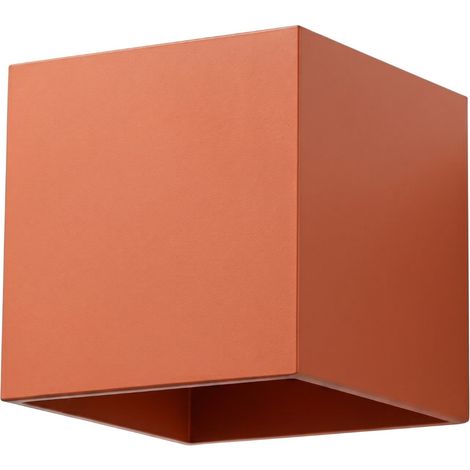 Apliques de pared Quad ocre rojo aluminio 1xG9 10cm Sollux (1/5)