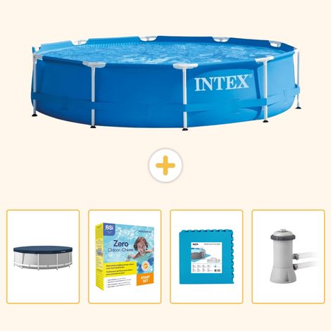 Intex Piscine Tubulaire Ronde - 366x76 cm - 5-pièces  S44 (1/5)