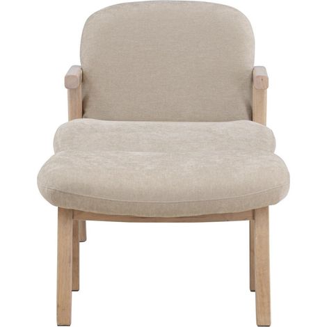Rile Sessel mit Fußhocker beige. (1/4)