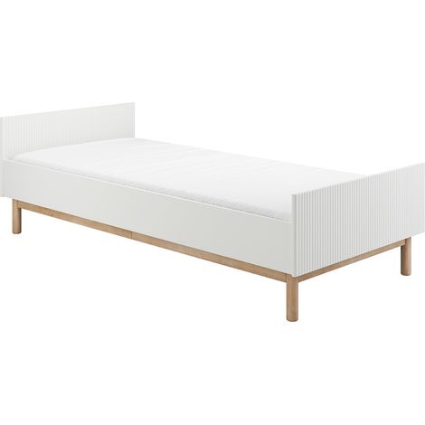 Lit 90x200 sommier inclus Pinio Miloo Blanc (1/3)