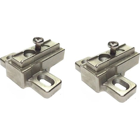 Salice Basetta Base Alta 9 Mm Per Cerniere Mobili Cucina Armadio Controcollo 2pz (1/3)