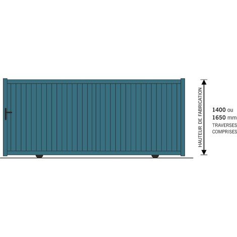 Portail Aluminium Coulissant 3Mx1.6M (1/3)