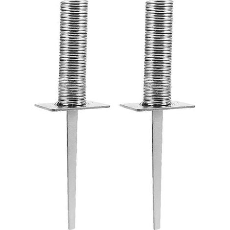 Lot de 2 supports de drapeau d'angle à base stable pour équipement d'agilité, terrain d'entraînement de football, clou de fixation pour mât. (1/5)
