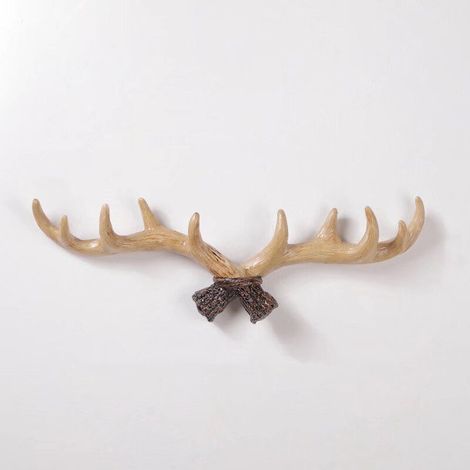 Décoration murale créative crochet en bois de cerf personnalité de la maison tête de cerf tenture murale crochet porte-manteau (1/5)