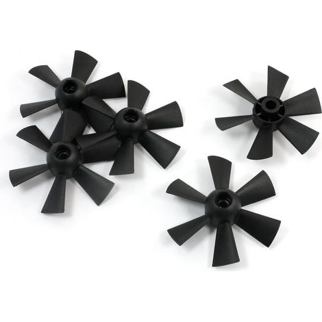 PIÈCES noir Kunststoff 6 Leitschaufeln Luftleitbleche 2,56' '65mm pour RC Flugzeuge