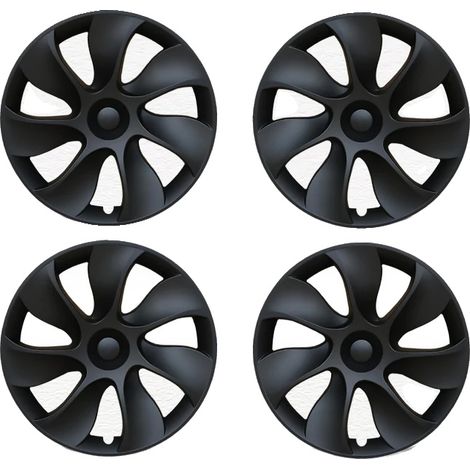 Radkappe, Zyklon-Stil Design, Einfache Installation, Zyklon Stil Schwarz, Tesla, 2020-2024 (1/2)