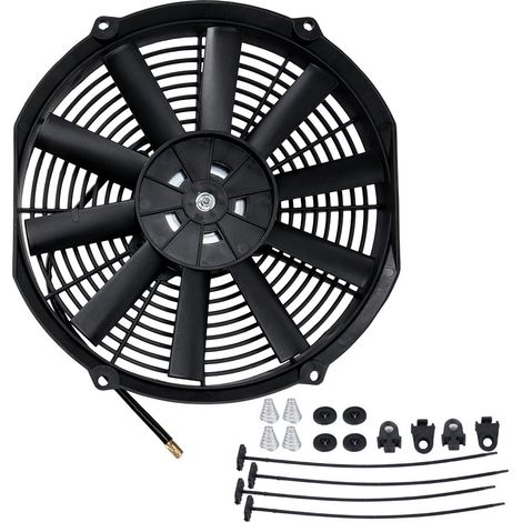 Ventilateur de refroidissement automobile de 12 pouces, pièces automobiles 12 V, ventilateur de condenseur, refroidisseur d'huile. (1/5)