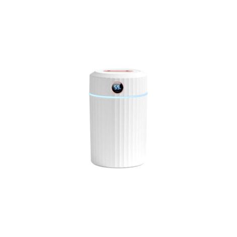 QORVA
-Humidificateur d'Air, 2L Humidificateur Ultrasonique Silencieux avec Thermo-Hygromètre, Duple Buse 36 Heures Temps de Fonctionnement, Arrêt Automatique, 7 LED, pour Maison Chambre Bureau,de (1/5)