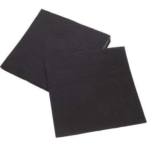 20 Blatt Papierservietten für Geburtstagscocktails, Partyservietten für Babypartys oder Geburtstage – 33,00 x 33,00 x 0,10 cm – Schwarz (1/4)