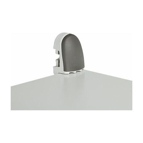 Jeu de 4 pattes de fixation murale pour coffret Atlantic métal - pour charge de 300kg - avec couvercle de finition - 036401 - LEGRAND