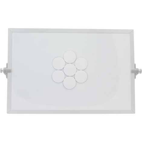 Symbole magnétique Cercle 3 cm blanc (1/2)