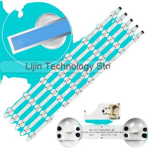 LED-Hintergrundbeleuchtungsstreifen, 582 mm Länge, 8 LED-Perlen pro Streifen, 6 V Spannung, Kompatibel mit mehreren Modellen, CE-zertifiziert (1/5)