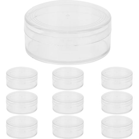 10 pièces boîte de rangement portable pour bijoux, perles et accessoires de montre - 5.8cm (1/5)
