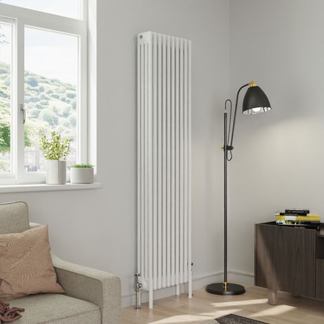 Warmehaus Traditional 4 Column White Radiator Cast Iron Style Radiators 1800 x 470mm