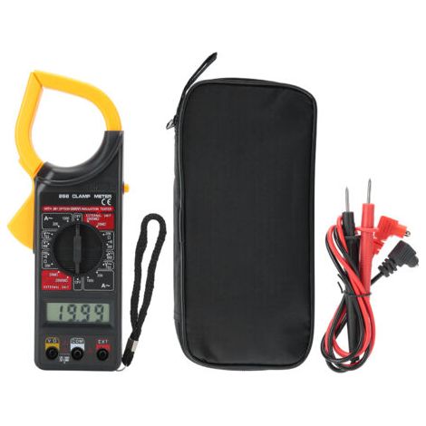 Vtizikl Pince multimètre numérique, ampèremètre portatif, voltmètre, multimètre électronique, outil de mesure DT‑ 266