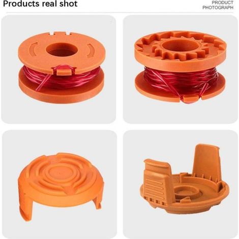Bobine De Rechange - Cordon Nylon 1,65 Mm - Pour Tondeuses À Gazon Sans Fil Worx - 3,05 M - 13 G - 1 Pièce (1/4)