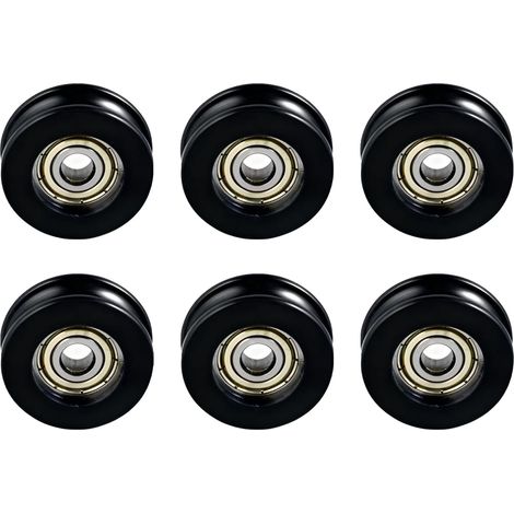 rodillos para puertas corredizas de patio, rodillos de repuesto para mosquiteras, accesorios de ducha corredizas, para persianas, cajones, puertas de aluminio y armarios, 5 x 20 x 7 mm