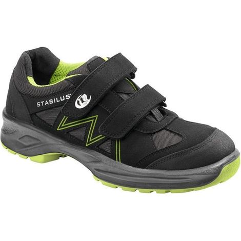 Sandale de sécurité Ben taille 44 noir/vert microfibres S1 ESD EN ISO 20345 STAB (1/4)