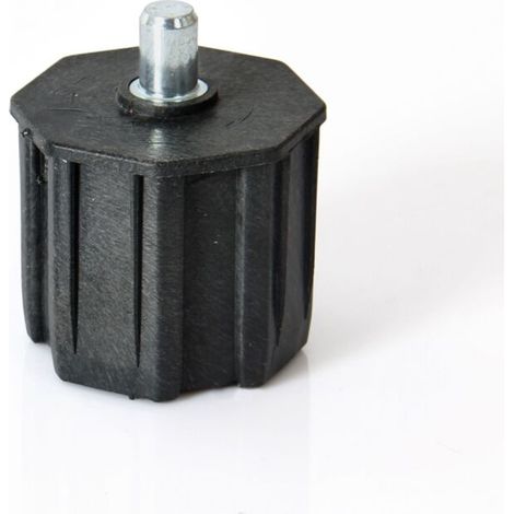 Embout de tube octogonal - pivot intégré - 60mm (1/3)