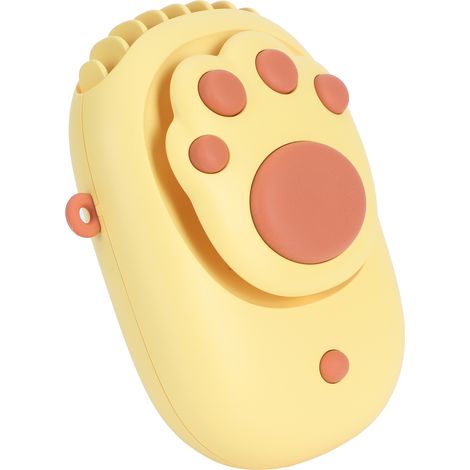 Ventilateur USB mignon 3 vitesses réglable pour chambre - Ventilation jaune avec contrôle du vent