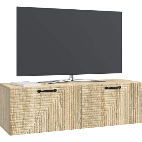 Maison Exclusive - Wandmontierter TV-Schrank Sonoma-Eiche 98 x 31