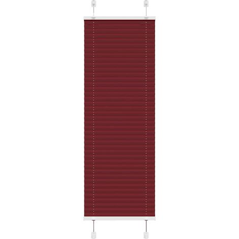 Plissee Bordeauxrot 45x100 cm Stoffbreite 44,4 cm Polyester