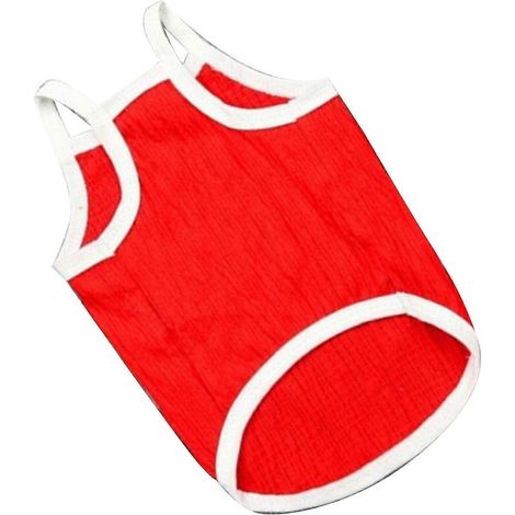 Gilet pour chien en coton doux et respirant, vêtements d'été à bretelles pour petits chiots. (1/2)