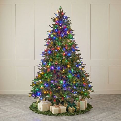 8ft Noble King Conifer Pre-Lit Christmas Tree (1/3)