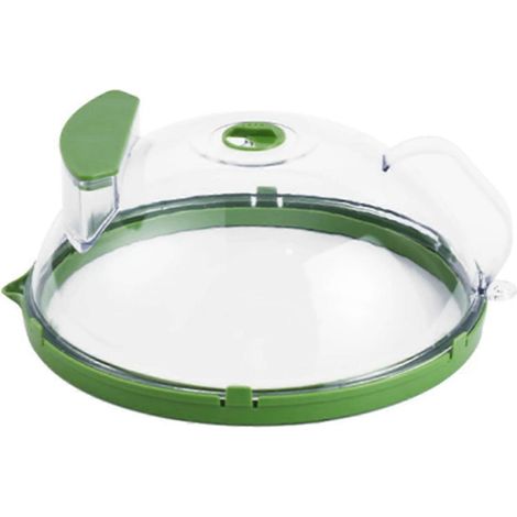 Couvercle anti-éclaboussures pour micro-ondes, poignée intégrée, protège-assiettes, protection anti-éclaboussures, couvercle pour ustensiles de cuisine, indispensable pour la maison, 25 cm (1/5)