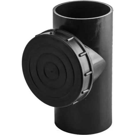Braga 88,5° con tappo ispezione lineare a saldare in polietilene serie wavin pe ø125/110 pn4 WAVIN