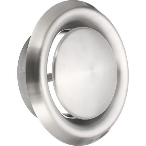 VURAHOME - Diffuseur Echappement Acier Inoxydable Sèche-Linge Grille Ventilateur Extracteur Cuisinière 125mm (1/4)