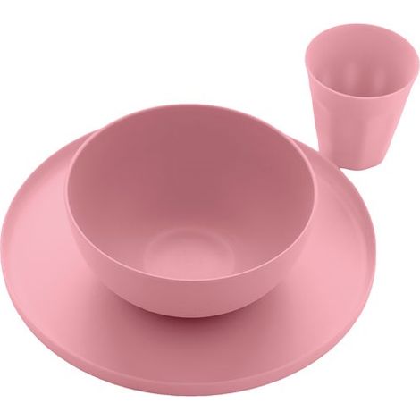 Set De 12 Pieces De Dãžner En Rpet Dusty Pink - Livwise Point Virgule