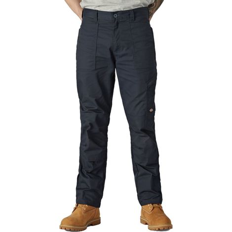 Pantalon de travail multipoche poches genouillères Dickies ACTION FLEX Bleu Marine 48 (1/5)