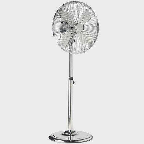 Floor Fan 40cm Metal, 3 Speeds, Oscillating, Adjustable