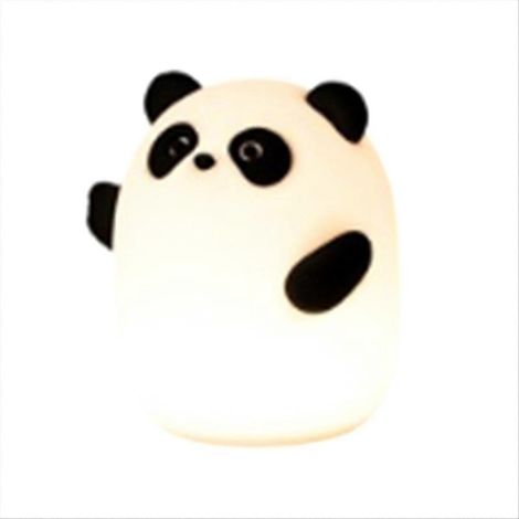 Panda-Nachtlicht aus lebensmittelechtem Silikon, 3 Helligkeitsstufen, sanfte Schlafzimmerdekoration, Nachtlicht für Kinder und Erwachsene, tragbar und leicht zu reinigen (1/5)