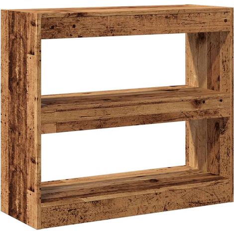 Estantería/divisor de espacios madera antigua 80x30x72 cm vidaXL