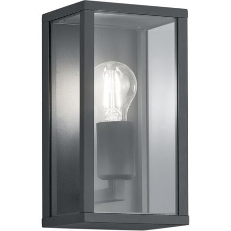 Applique murale en aluminium E27 IP44, idéale pour l'extérieur et la décoration, fournit un éclairage efficace et une résistance aux intempéries. (1/2)