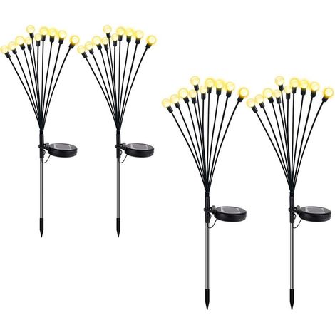 Lampe Luciole Solaire - Étanche pour Balcon, Jardin et Terrasse - Blanc Chaud (1/5)