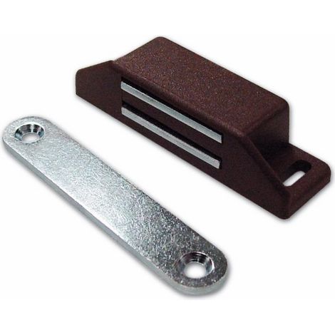 Ferma Ante Magnetico Rettangolare colore Marrone forza Kg.8 conf. 50 Pz (1/2)