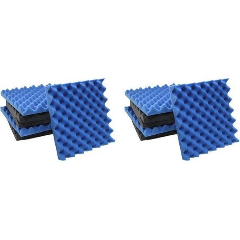 12er-Packung Akustikfliesen aus anthrazitfarbenem Eierkarton-Schaumstoff, Schalldämmplatten, Schallisolierung, schalldichte Schaumstoffpolsterung (1/5)