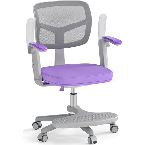 Kinderschreibtischstuhl, höhenverstellbar 41-52 cm, Lila