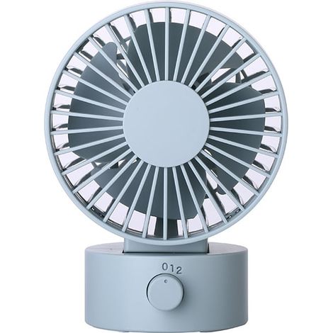 Mini ventilatore da scrivania USB 102×79×138mm Dimensioni del palmo Silenzioso Tre velocità Velocità del vento Compagno di raffreddamento portatile (1/3)