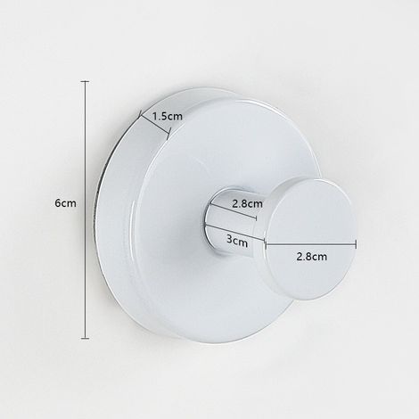 Duschhaken mit Saugnapf, abnehmbare Saugnapfhaken zum Aufhängen von Handtüchern, Bademänteln und Duschschwämmen an Badezimmerwänden, Küchen, Glas, Spiegeln und Fliesen - Weiß (4er-Pack)