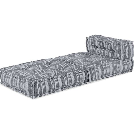 Maison Exclusive - Unità di Divano Modulare Tessuto Stampa Grigia 70 x 70 x 56 cm (1/5)
