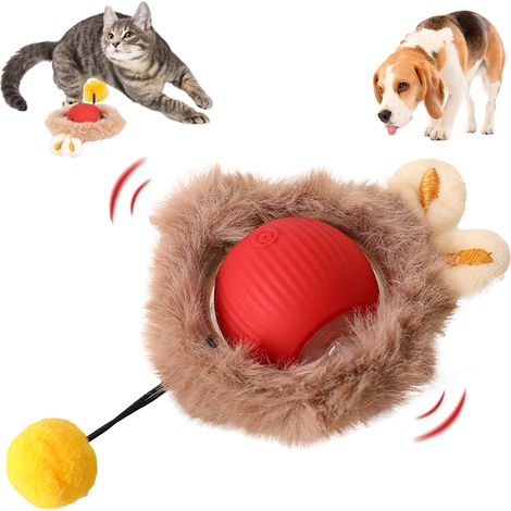 Juguete inteligente para gatos, pelota eléctrica, pelota rodante automática, pelota rodante inteligente para mascotas, pelota interactiva para gatos, pelota interactiva para gatos